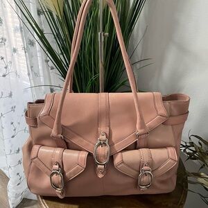Colehaan Alexa Pink  Color Large Handbag w Multiple inside pockets